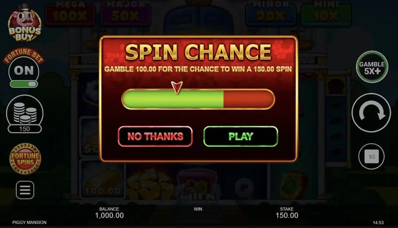 Piggy Mansion – Free Spins indítása